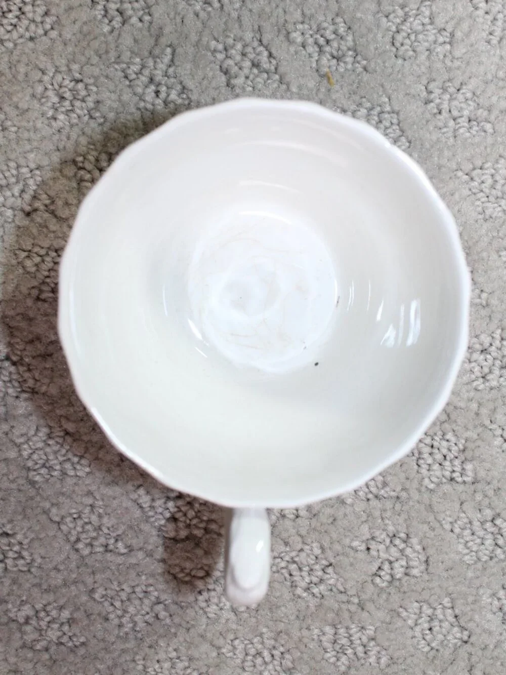 Royal Mail Staffordshire Ware Brown & White Tea Cup & Saucer